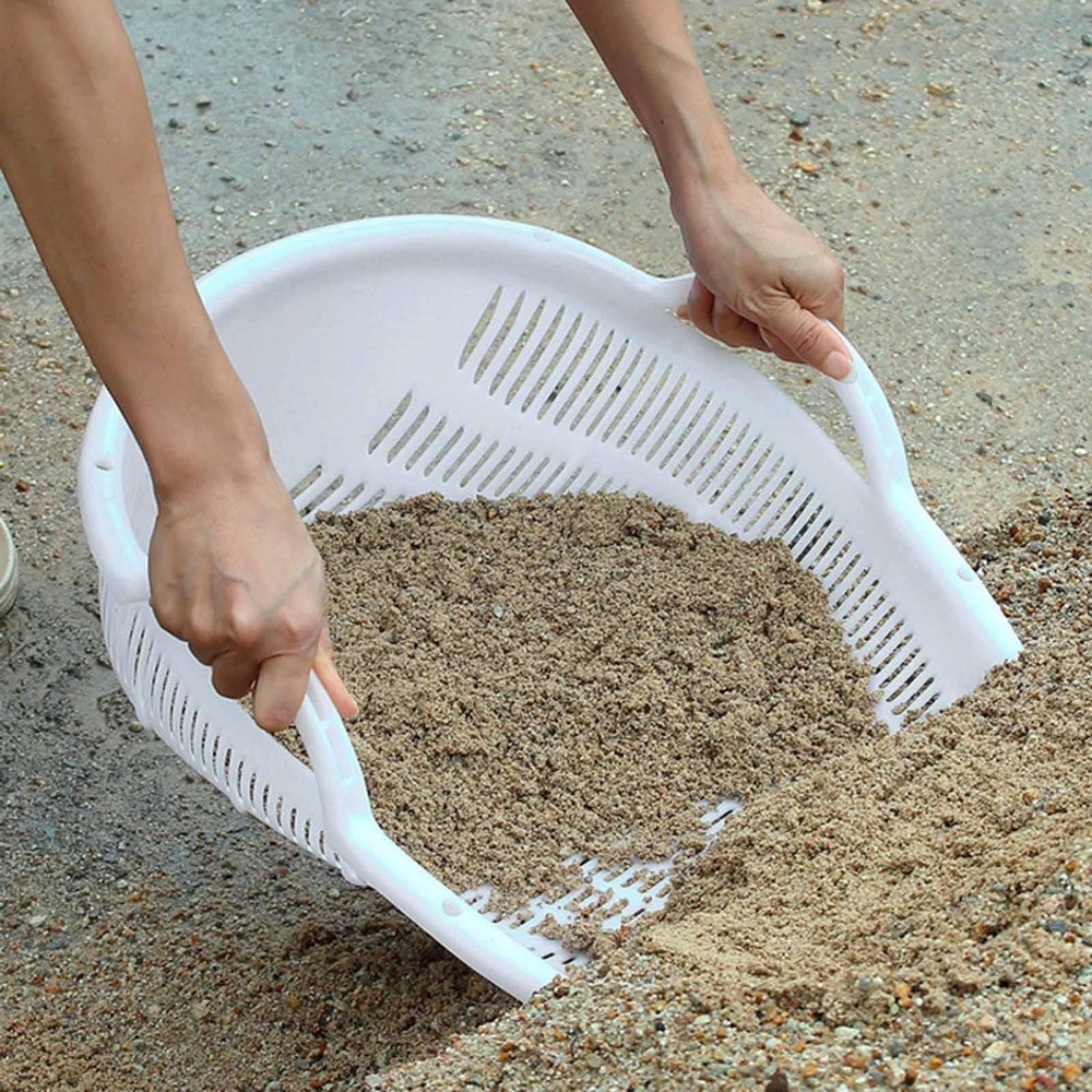 Sand Sieve Sand Dipper Reusable Sturdy Practical with Double Ear Sifting Pan