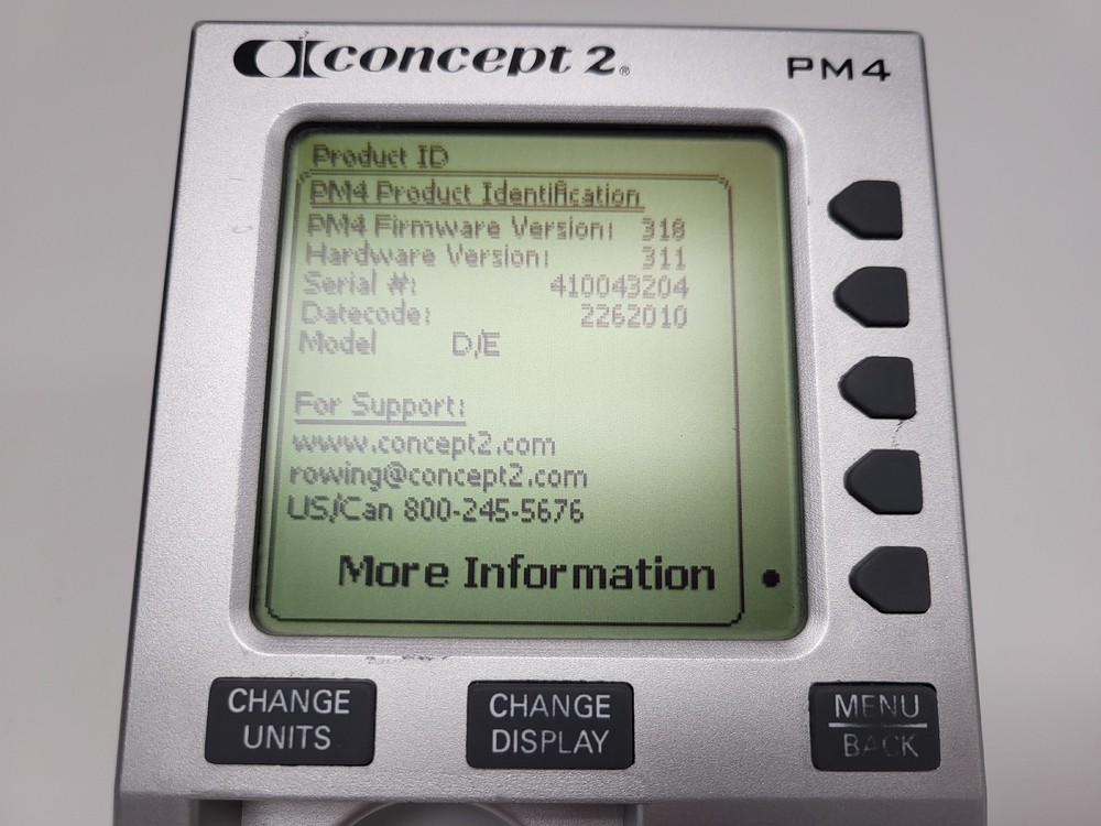 Concept2 PM4 Performance Monitor for Rowing Machine