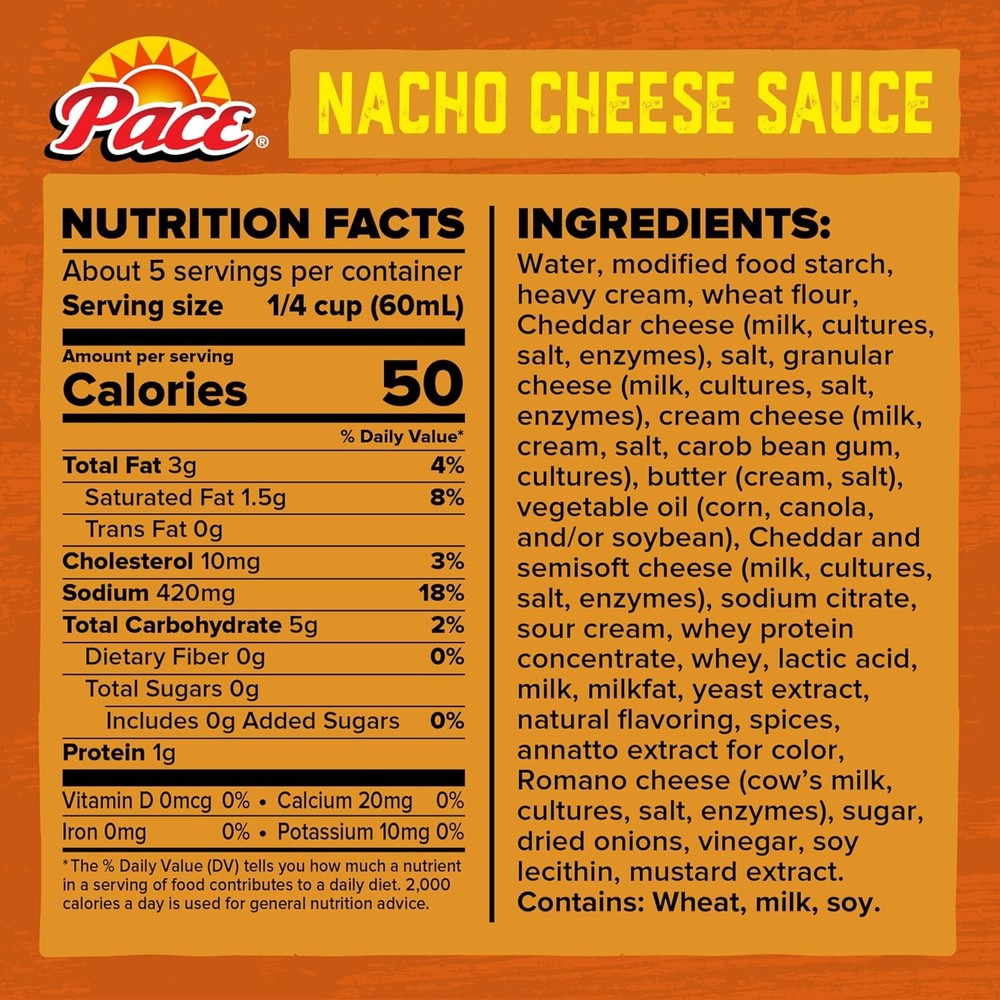 Pace Medium Nacho Cheese Sauce, 10.5 oz Can