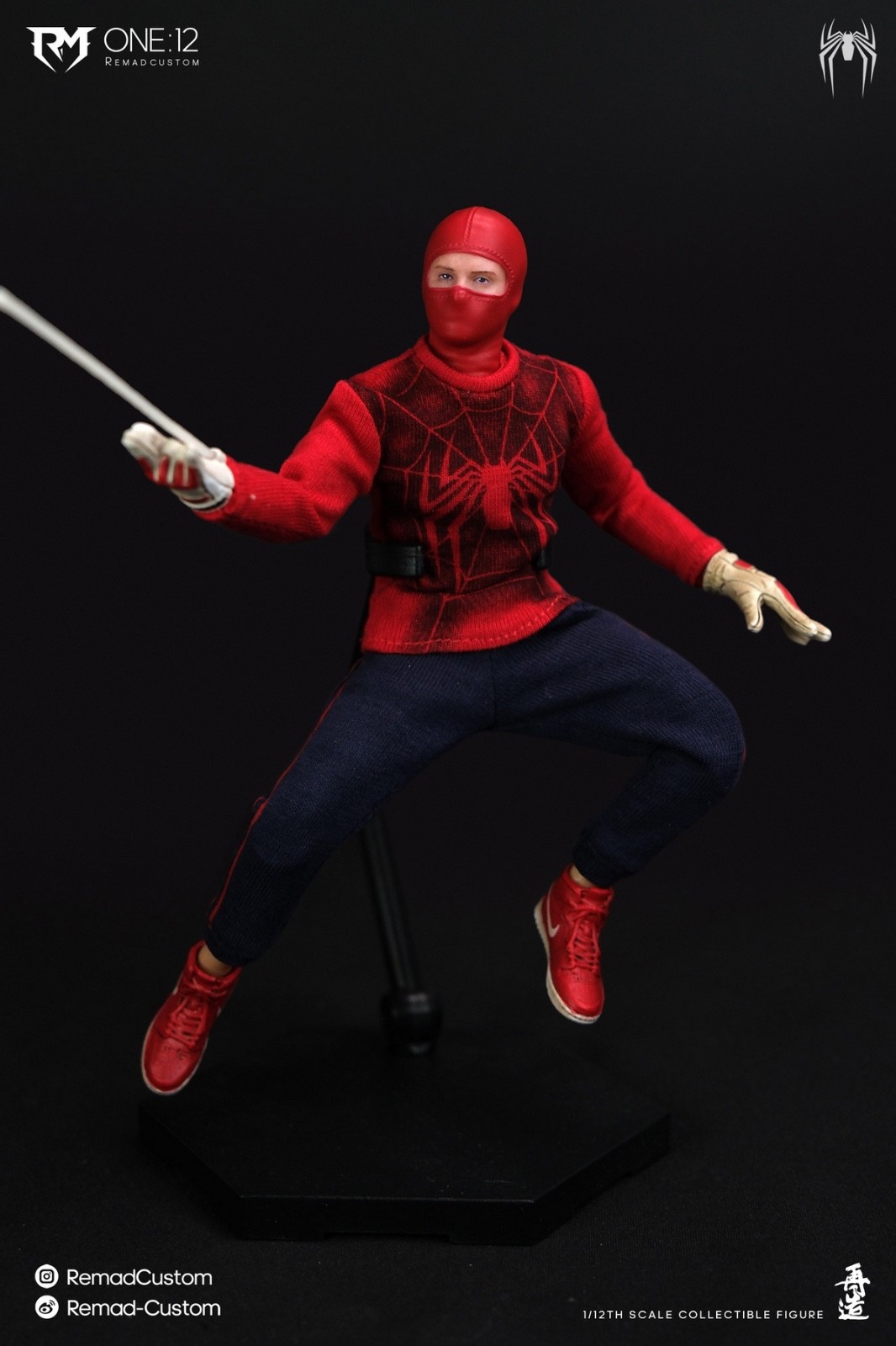 RC-008: Remad Custom RM-008 Spiderman Human Spider Tobey Maguire 1/12 Figure