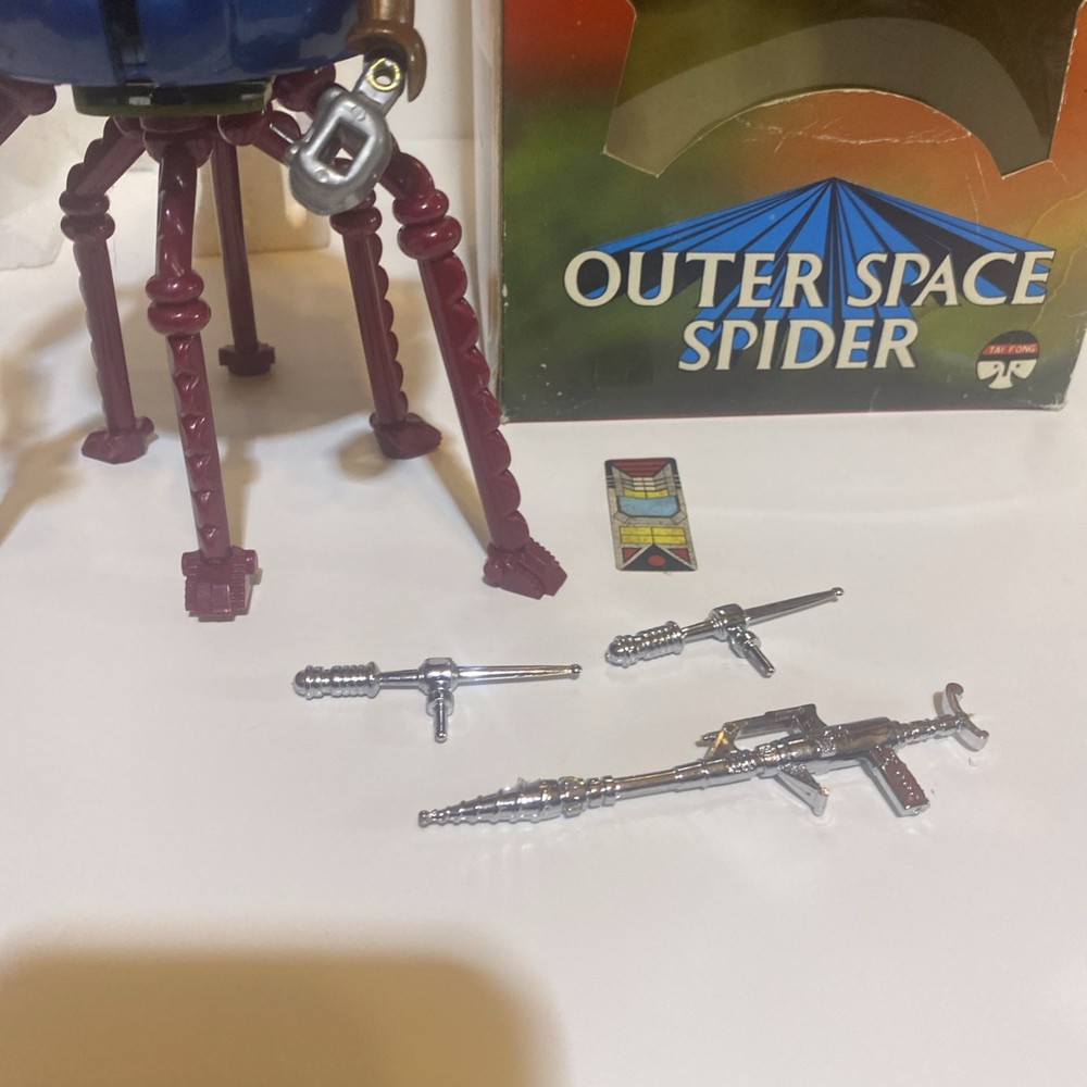 OUTER SPACE SPIDER Electronic Walking Robot PARTIAL WORK 1984 As Seen In Big