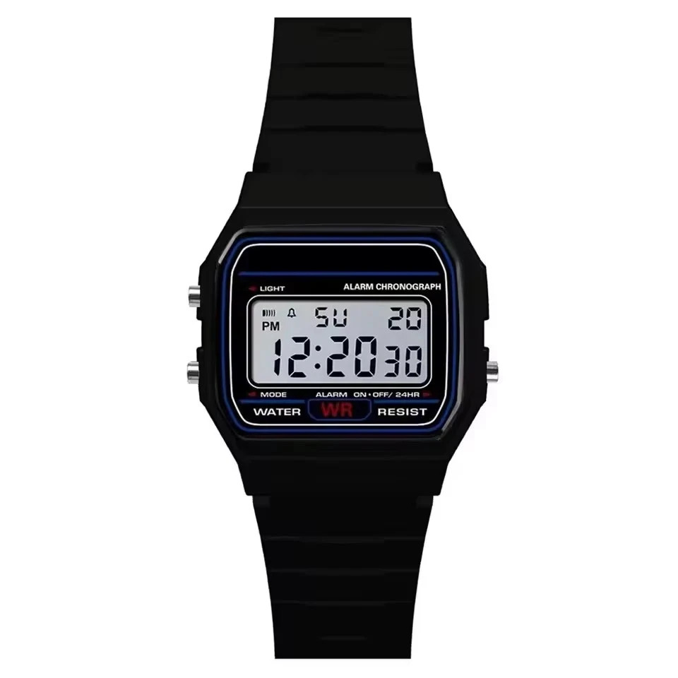F 91W Classic Digital Resin Strap Watch Stopwatch Chronograph Sport Unisex Men*