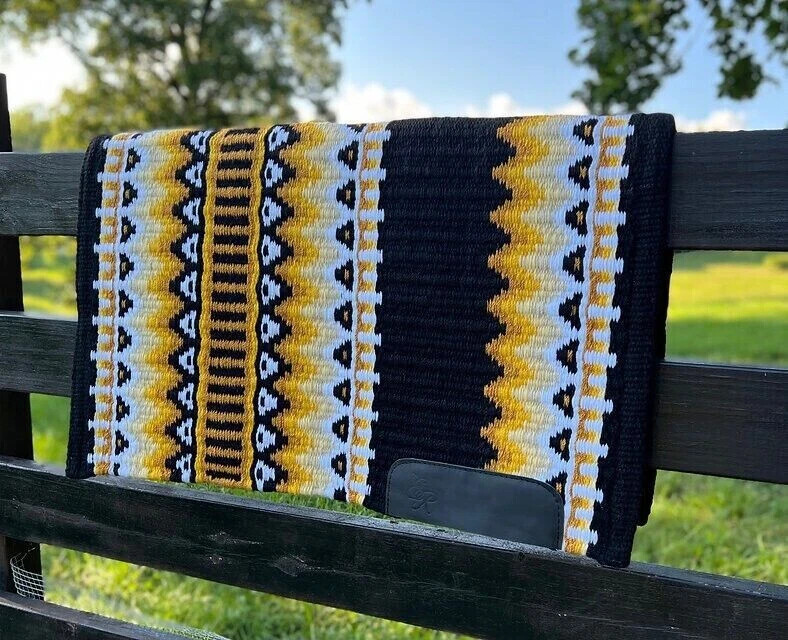 Fancy Wool Western Saddle Show Blanket Horse Handmade (Customization Available)
