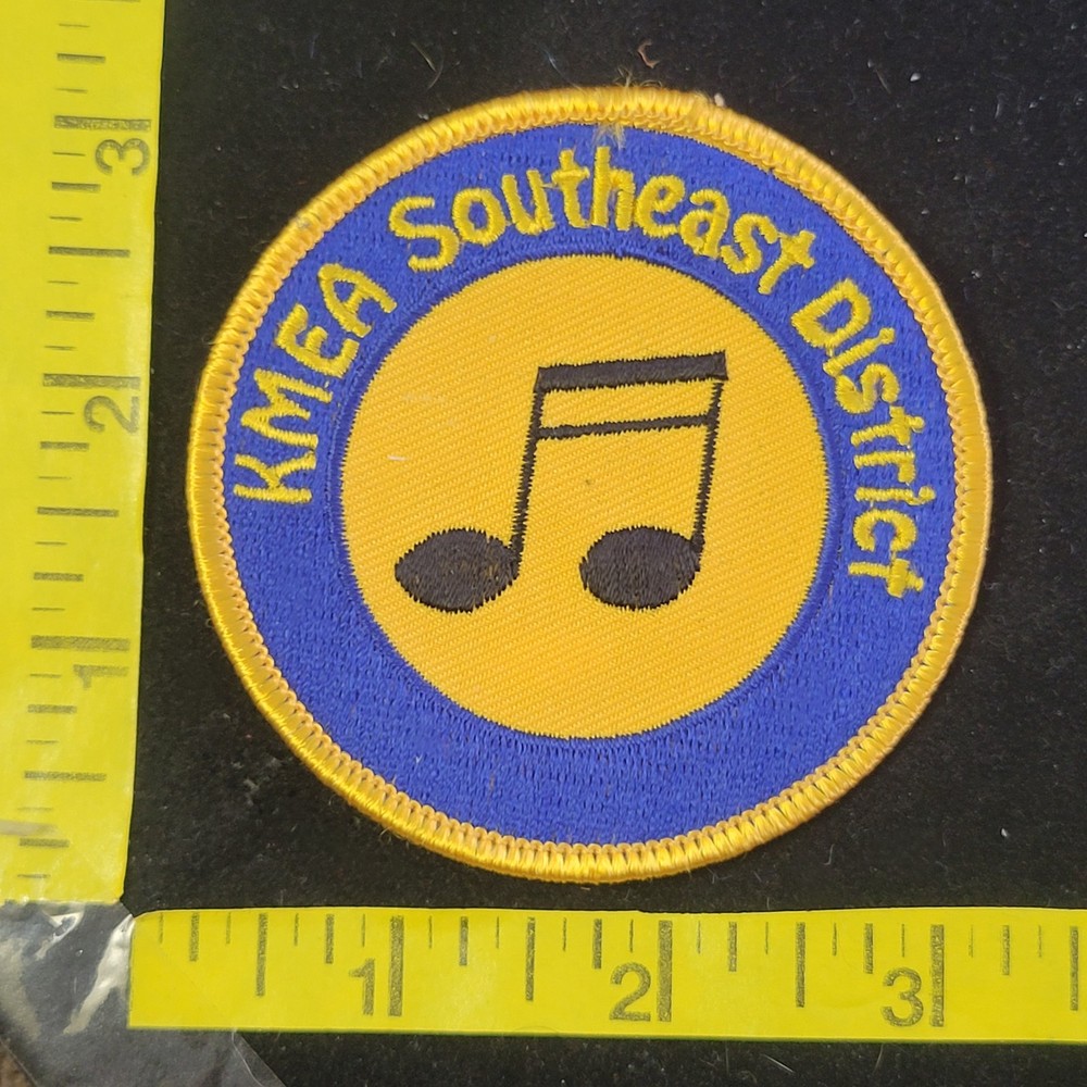 KMEA Southern District Mysic Program Embroidered Jacket Patch Logo Blue & Gold