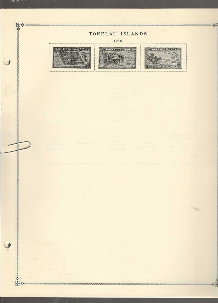 Scott International pages for TOKELAU ISLANDS...1948/82...12 Pages