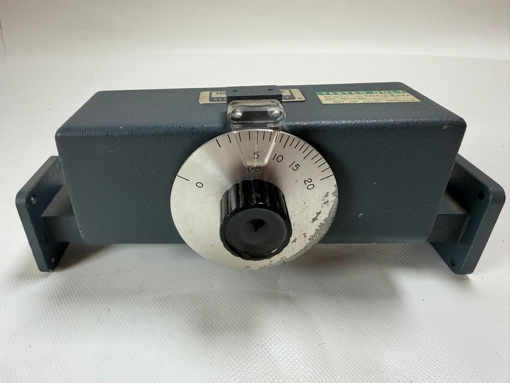 Hewlett Packard H375A Variable Attenuator 0-20 dB Waveguide Test Equipment