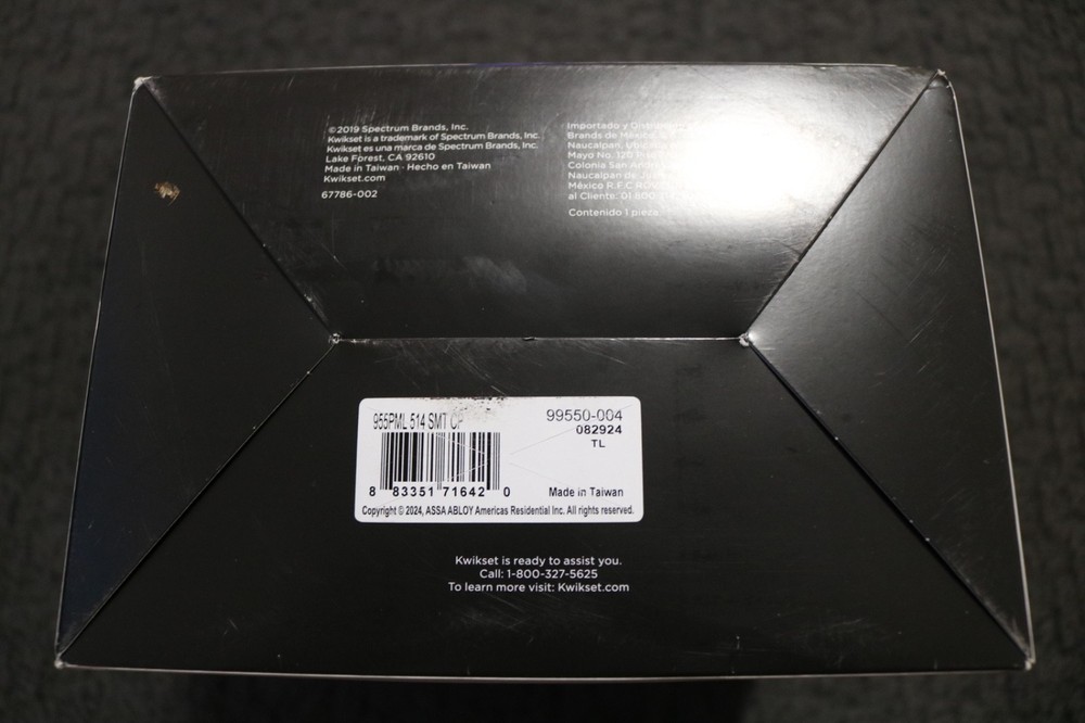 Kwikset Smartcode 955 Keypad Electronic Lever Door Lock Deadbolt Open Box