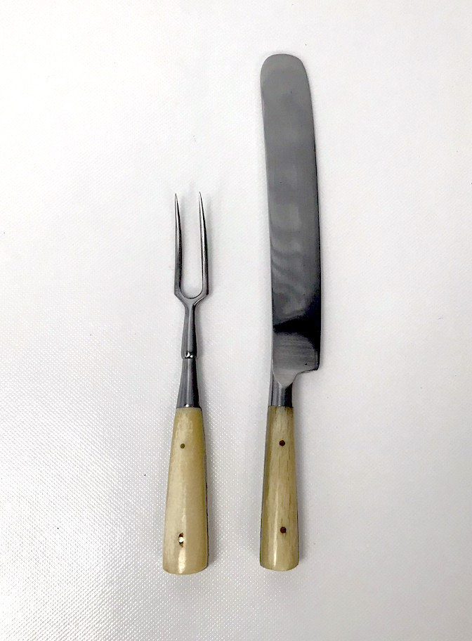 Two Piece Bone Handle Utensil Set
