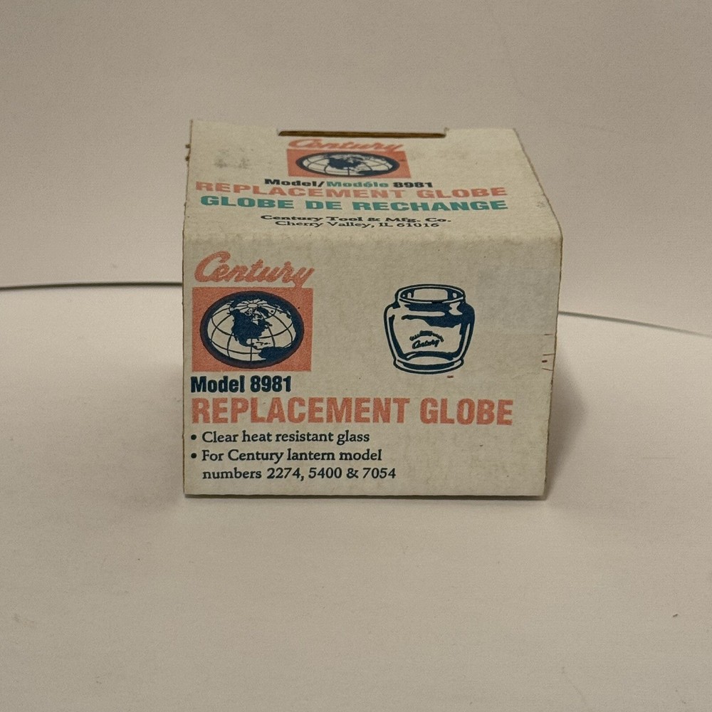 Century Model 8981 Replacement Globe Made In Germany NOS