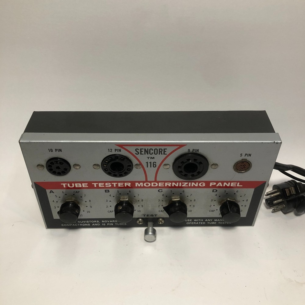 SENCORE TM116 VACUUM TUBE TESTER SOCKET ADAPTER TM-116 (UNTESTED)