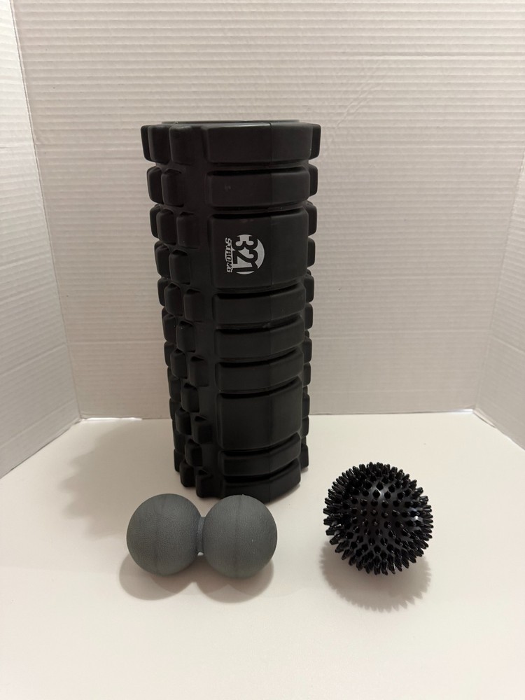 321 STRONG Foam Roller - Medium Density Deep Tissue Massager & 2 Small Massagers