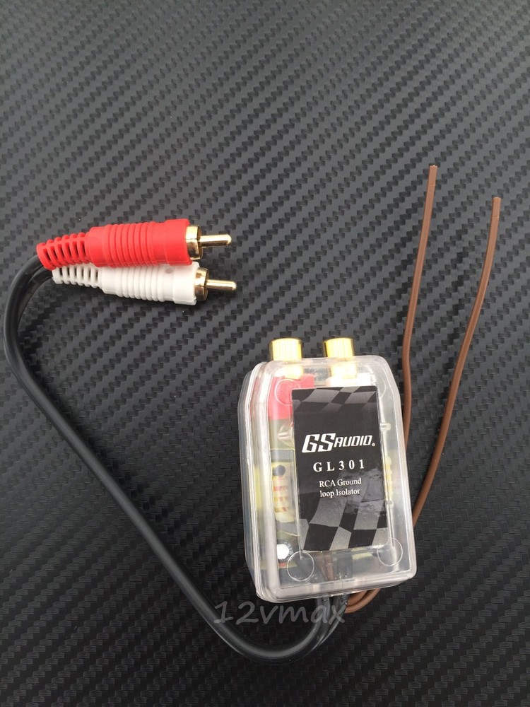 1 RCA Ground Loop Isolator Noise Audio Filter for Car Stereo EQ Amplifier