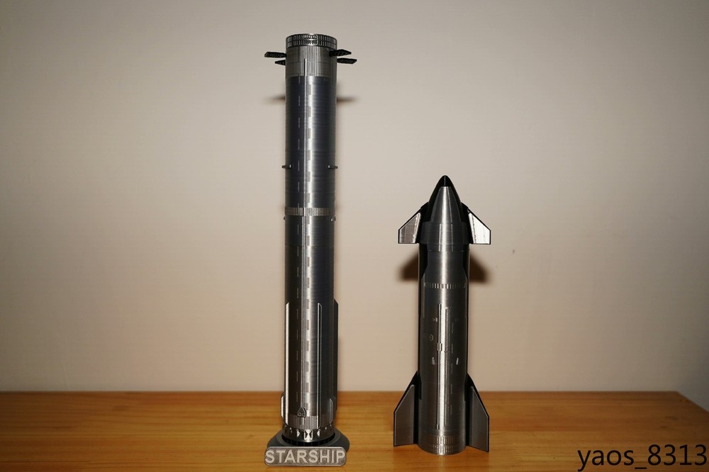 1:200 SpaceX Starship Super Heavy Propulsion Rocket Model
