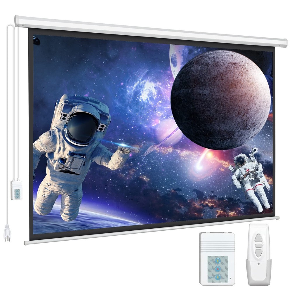 Electric Projector Screen with Remote, DINAH 120 inch Projector Screen, Autom...