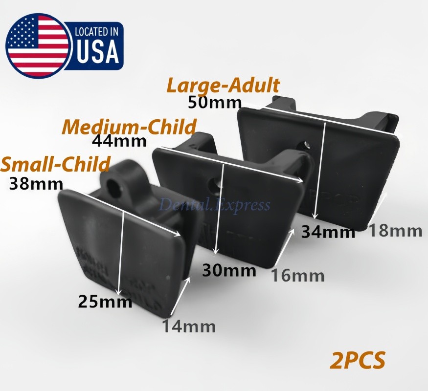 2*Dental Mouth Props Autoclavable Silicone Bite Block L/M/S Adult Kid Latex Free
