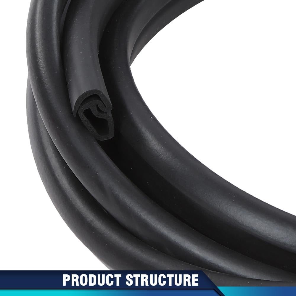 Door Seals Weatherstrip Pair Set Compatible with Ford Bronco F100-F350 1973-1979