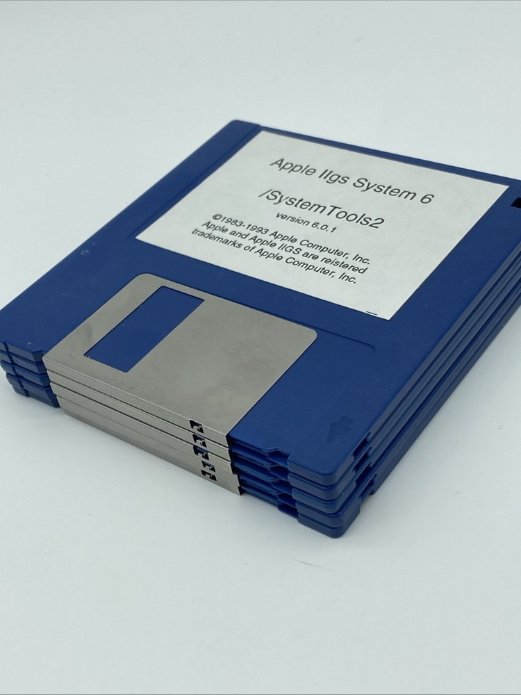 90s Apple IIGS Stystem Tools Floppy Disk Lot Of 5 Vintage PC Programs untested