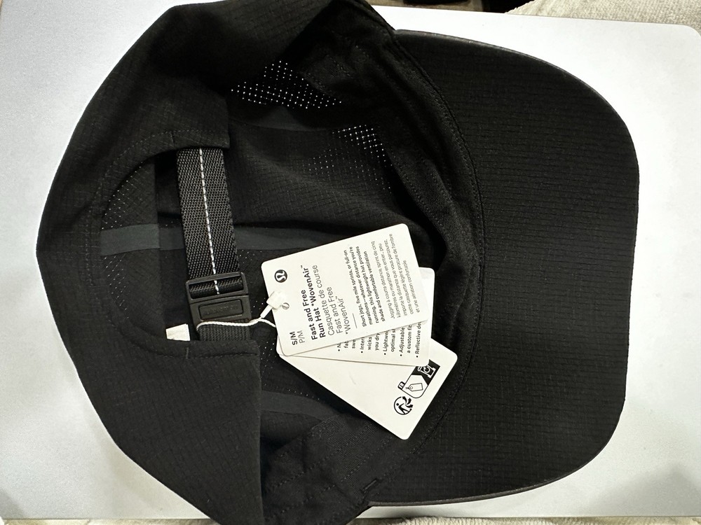 Lululemon Hat. Black. Very Light Weight. Breathable. Adjustable.