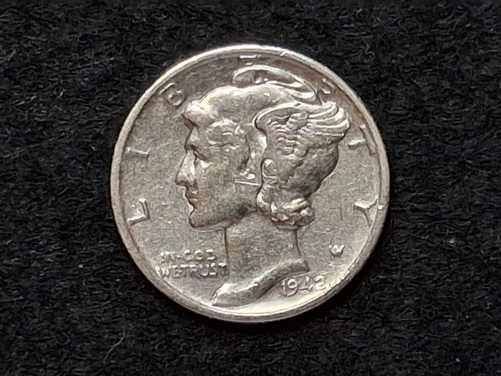 1942 P Mercury Dime