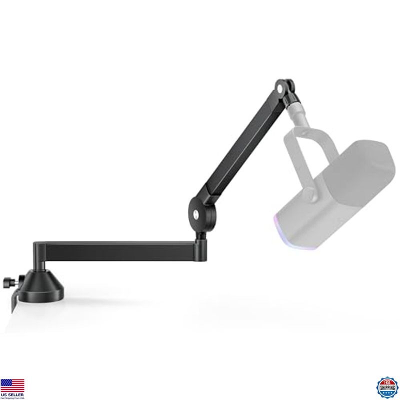 InnoGear Adjustable Microphone Boom Arm - 360° Rotatable Mic Stand for Mics
