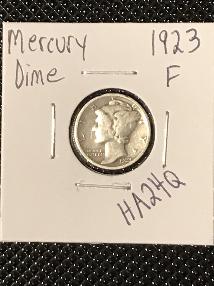 1923 Mercury Dime  F