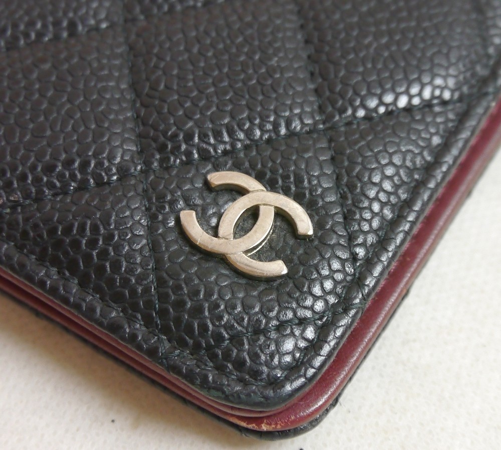 Authentic CHANEL A5 notebook cover Leather #1076