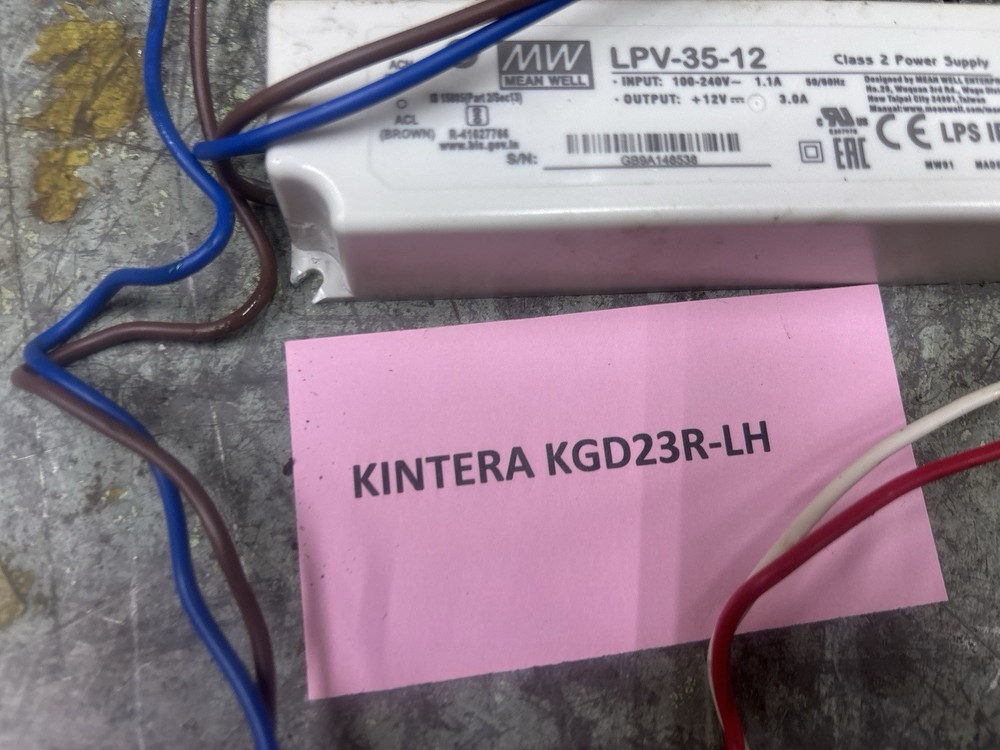 KINTERA REFRIGERATOR KGD23R-LH Light Module LPV-35-12