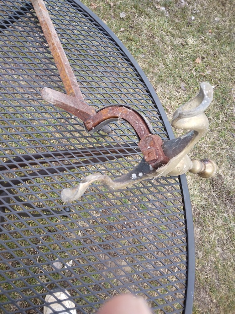 Vintage Brass Andirons