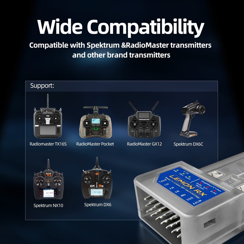 Buddy RC DSMP DSMX DSM2 Compatible Satellite Receiver