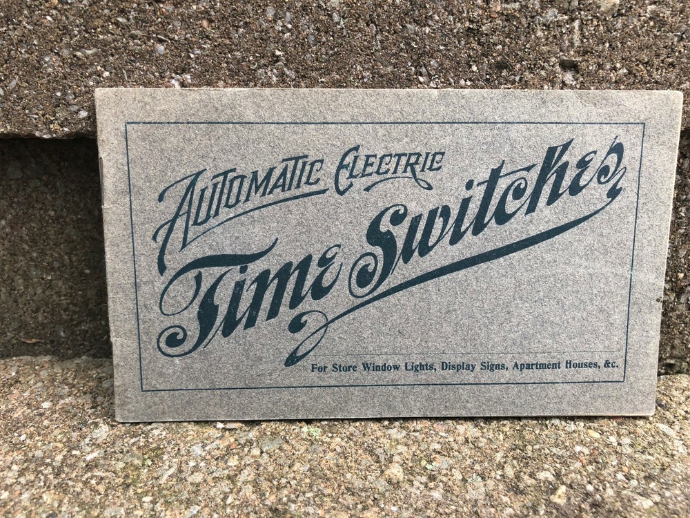 1903 Automatic Electric Time Switches Brochure