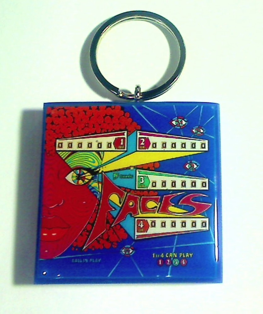 Sonic FACES Pinball Backglass Keychain