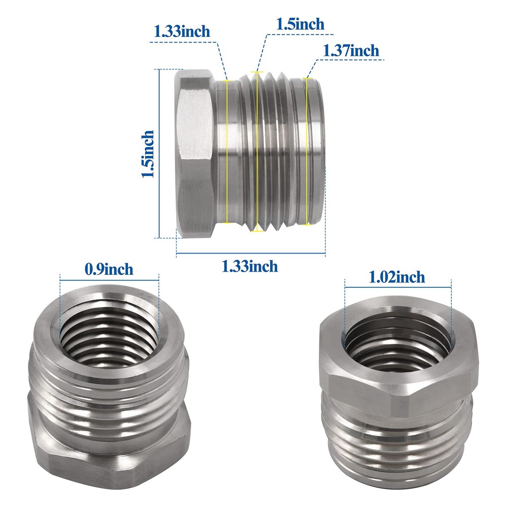 1 Inch 8 TPI Thread Chuck Insert/Adapter Compatible with NOVA lathe External ...