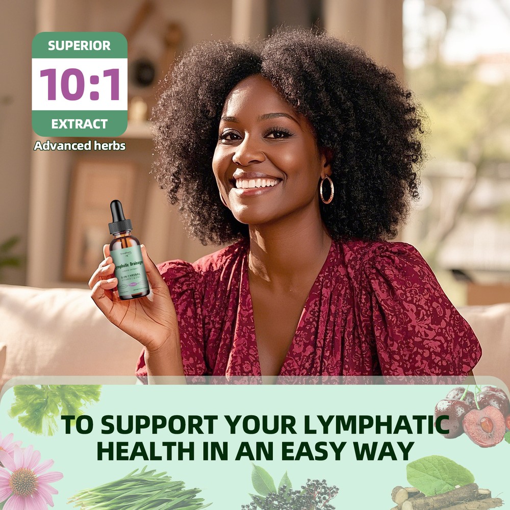 Lymphatic Drainage Supplements - Lymphatic Support Total Herbal Cleanse Drop