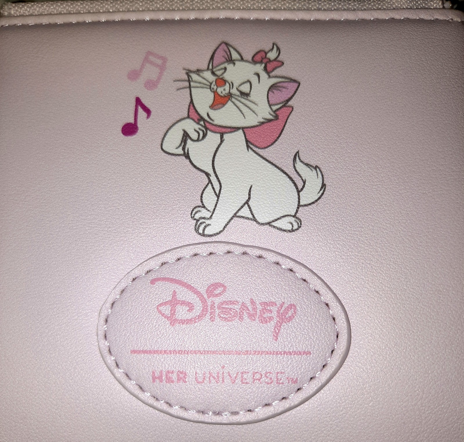 🎀Disney The Aristocats Marie Furry Face Flap Wallet Pink Bow🎀Her Universe🆕️