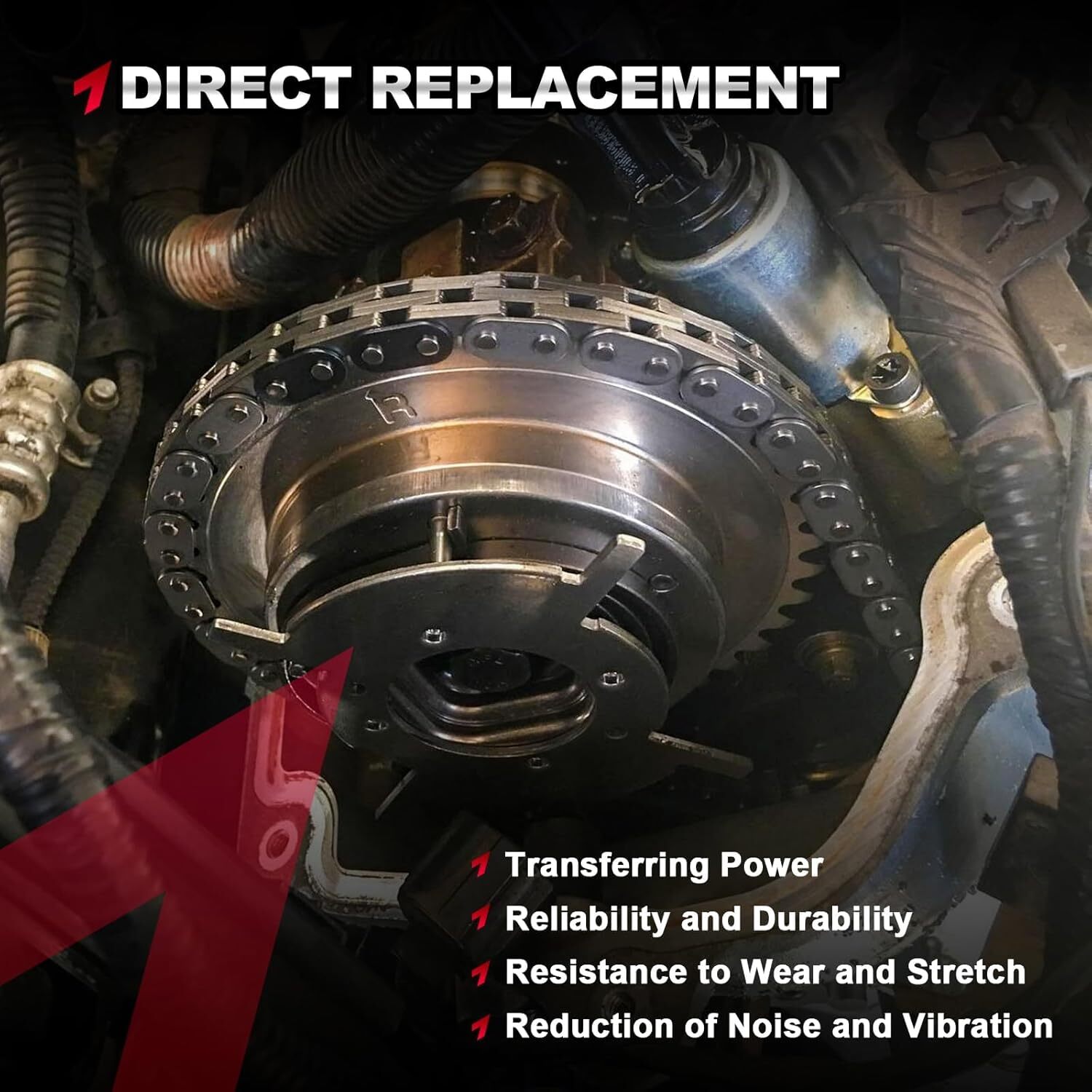 Fits 04-08 Ford 5.4L Timing Chain Kit Water Oil Pump Cam Phaser Gaskets Solenoid