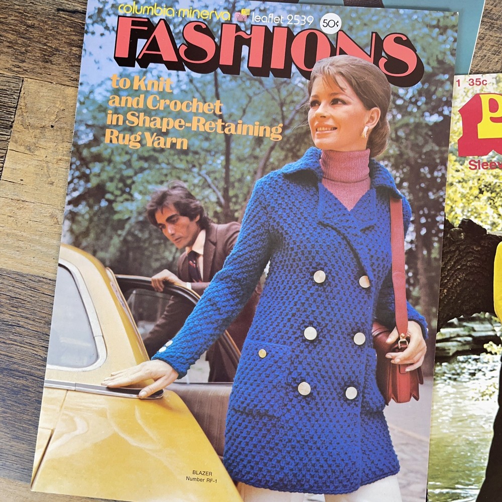 Vintage Patterns Instructions Sweaters, Poncho, Macramé