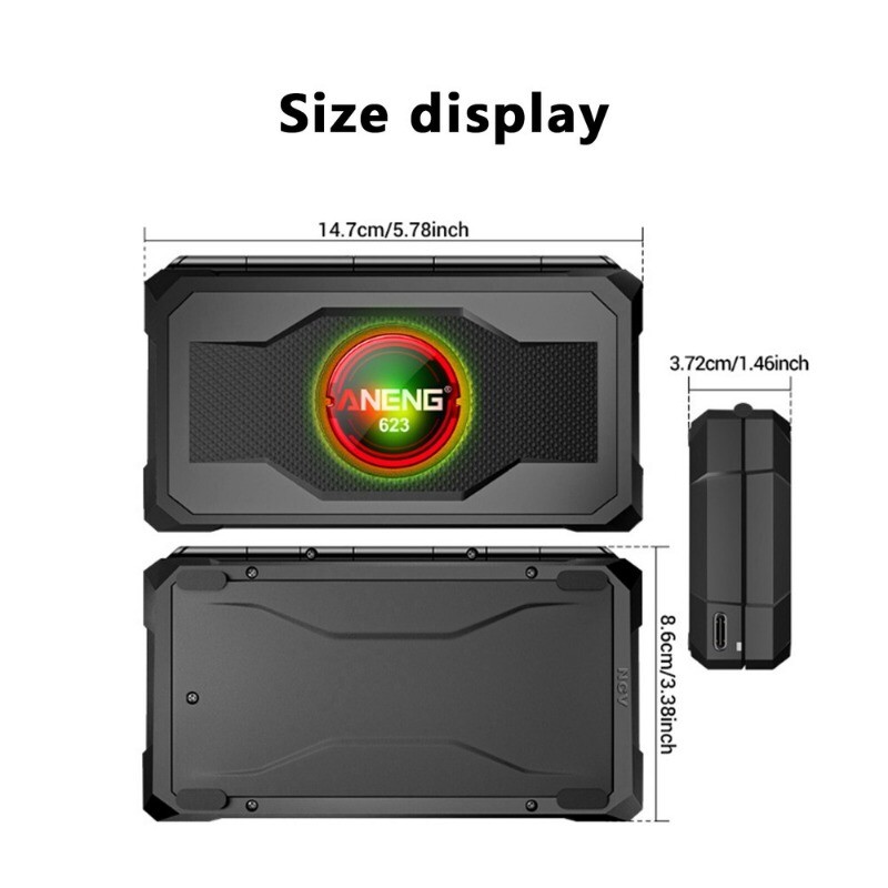 Auto Repair Multimeter Digital AC/DC Voltmeter Ammeter Capacitance Tester BLACK