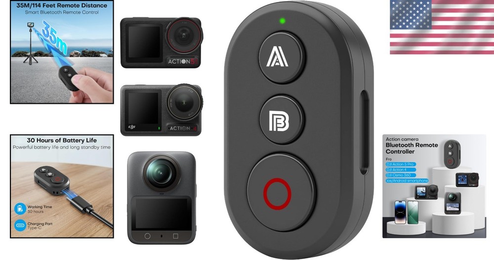 Wireless Remote Controller for DJI Osmo 360/Action 6/5 Pro/4