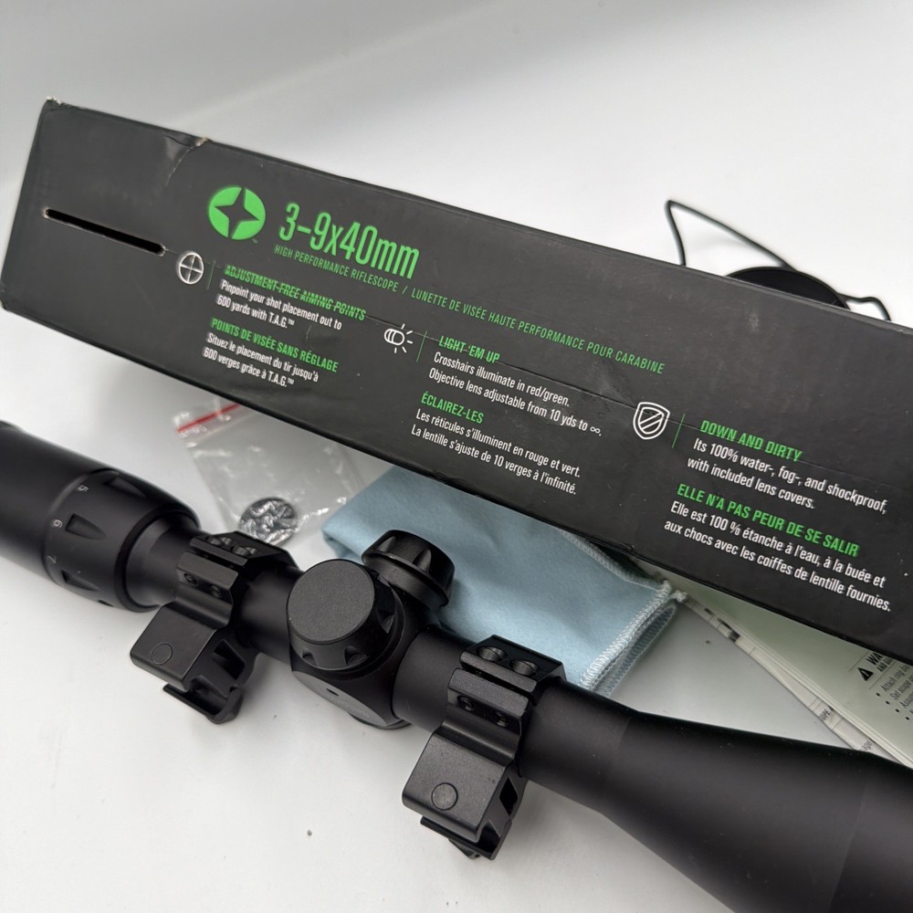 CENTERPOINT RIFLE SCOPE-PRECISION LOCK TURRETS Model LR312SFT2 b2