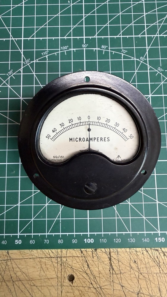 VINTAGE MICRO AMMETER - BRITISH - NOS