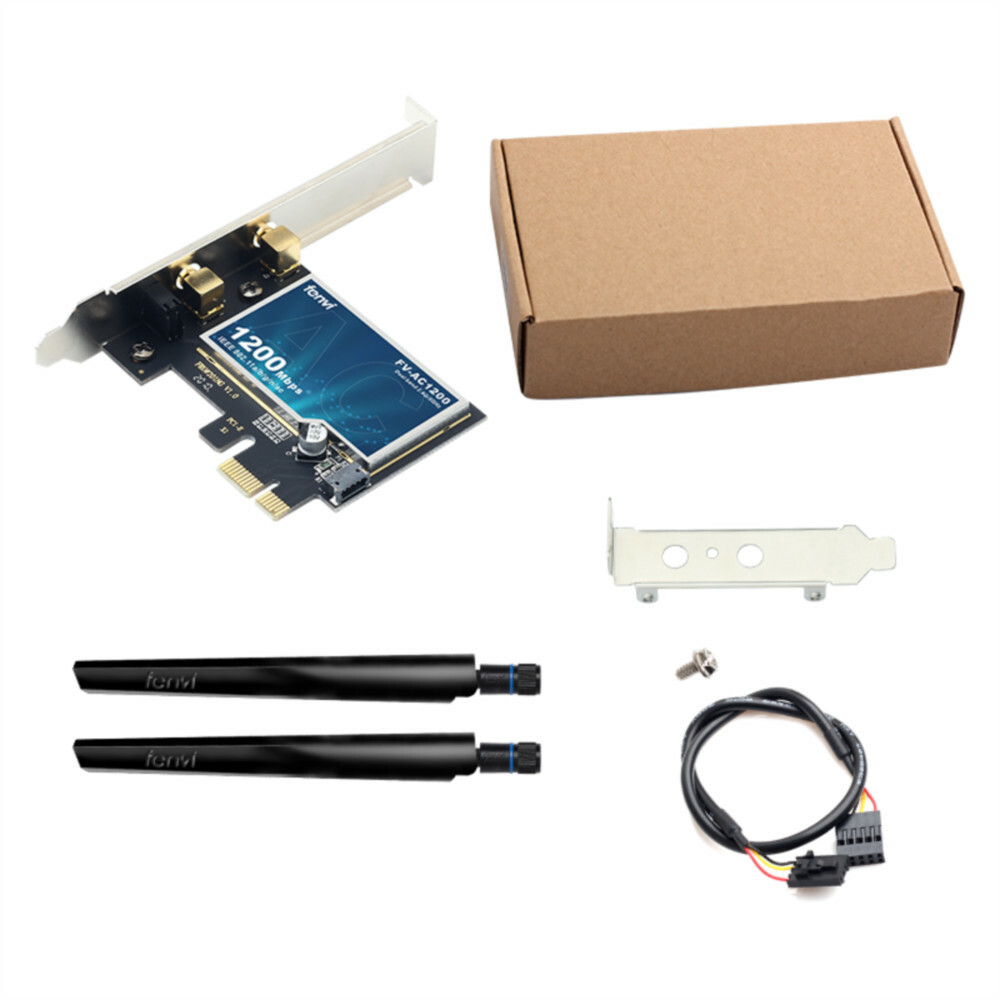 Dual Band PCI-E WiFi Adapter Desktop PC PCI-E Wireless-AC Network Bluetooth Card