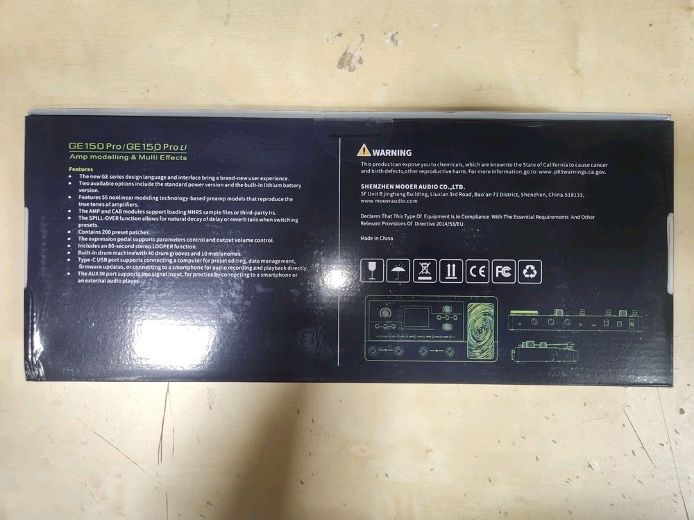 Mooer GE150 Pro - Amp modelling & multi effects