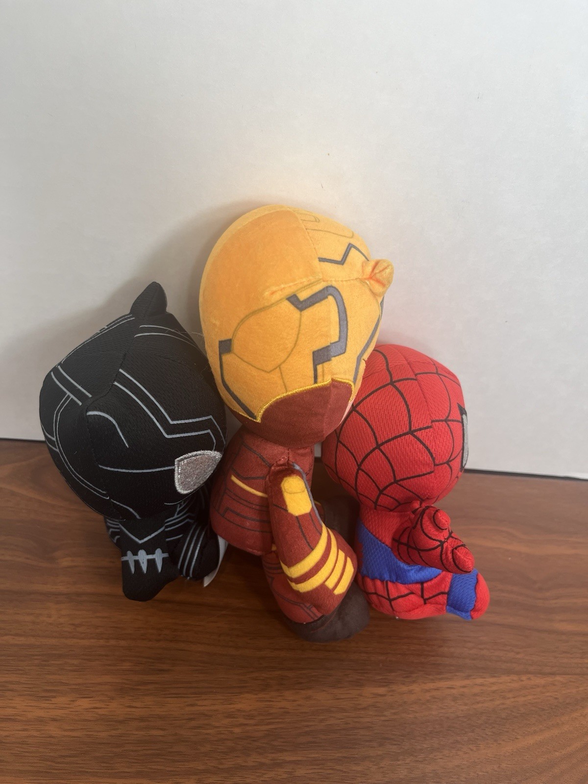 Marvel Plush Lot of 3 Mattel Daredevil 9” Ty Black Panther 6” Ty Spider-Man 6”