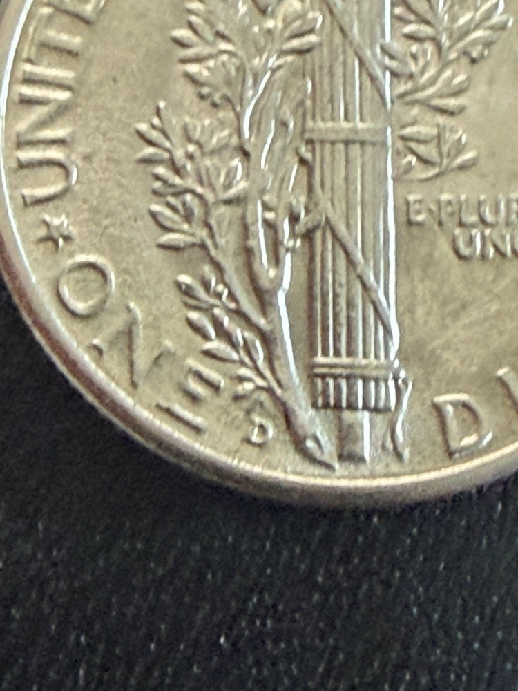 1945 D Mercury Dime BU Full Bands