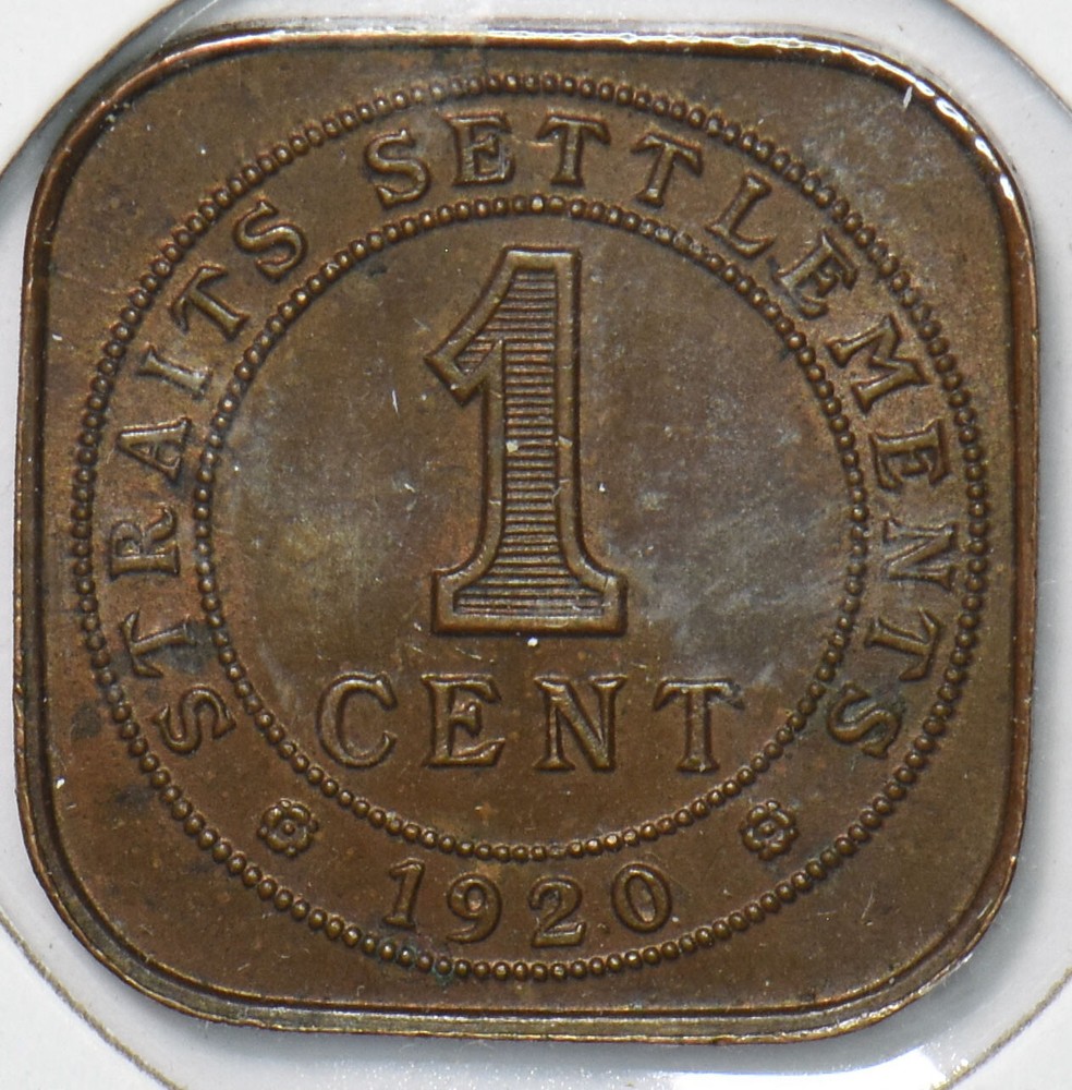 Straits Settlements 1920 Cent 291056 combine shipping