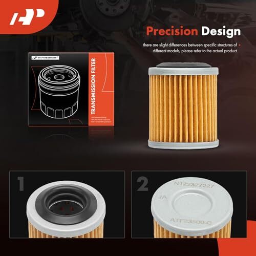 Automatic Transmission Fluid Filter with Pan Gasket & Cooler O-Ring,