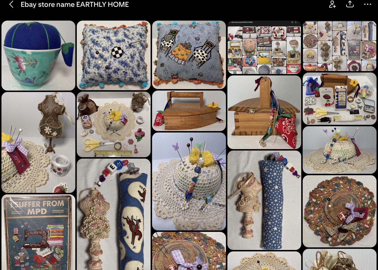 Pin cushion Needle Book Notions 31