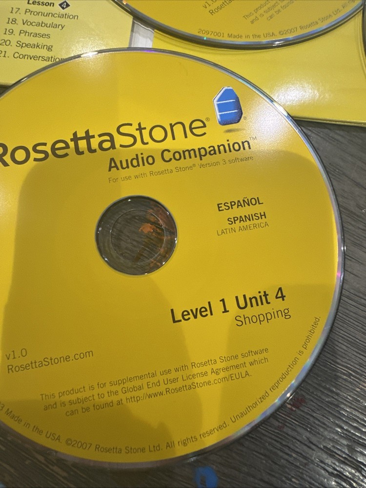 Rosetta Stone Spanish Level 1 With Headphones Untested