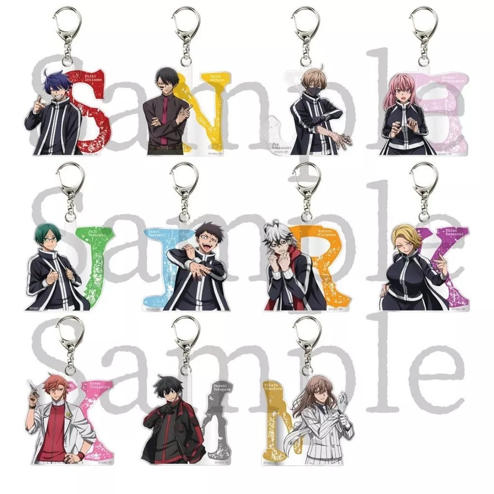 Key chain Set 11 types "Togen Anki Trading Initial Key Chain"