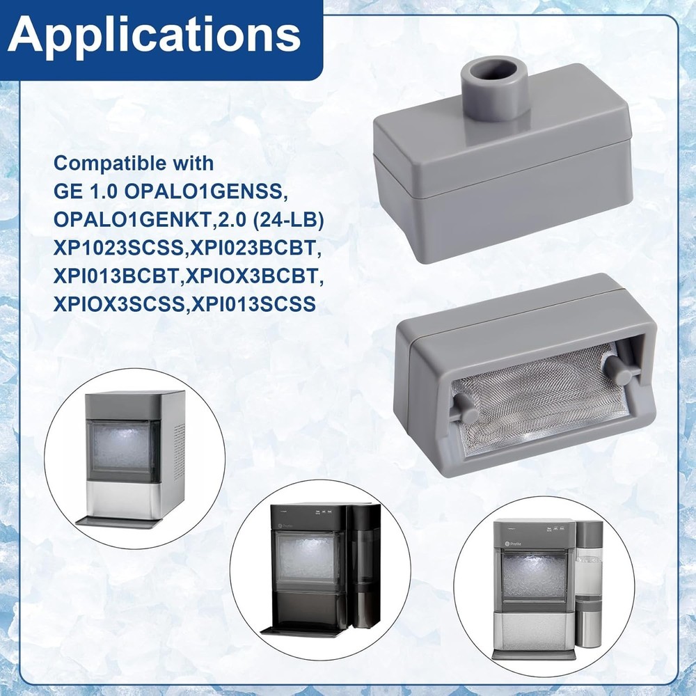 High-Durability 2-Piece Filter Set for GE Profile Opal Ice Maker - Easy Install
